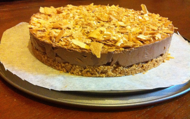 Cheesecake choco-Nutella et crêpe dentelle