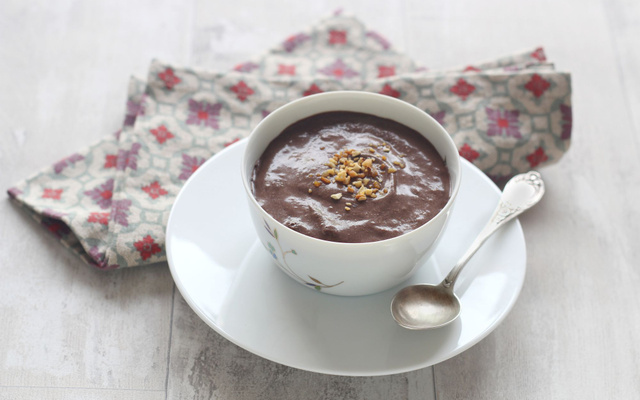 Mousse au chocolat et pralin