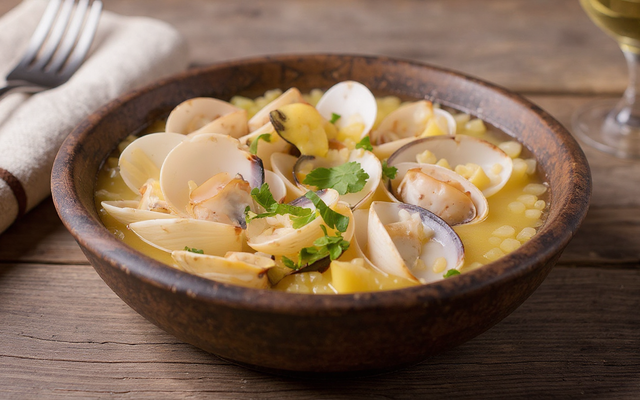 Amandes de mer à la marinière