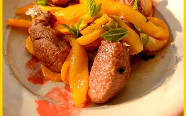 Sauté d'agneau presto tout en jaune