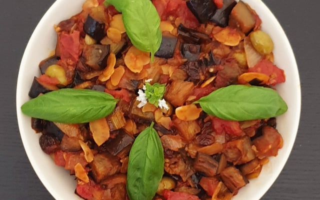 Caponata d'aubergines à la Sicilienne