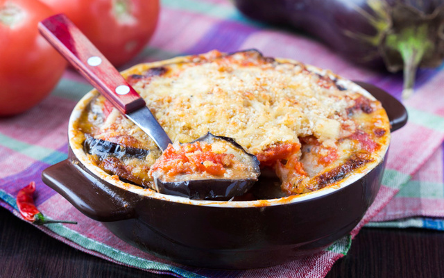 Lasagnes d'aubergines et tomates