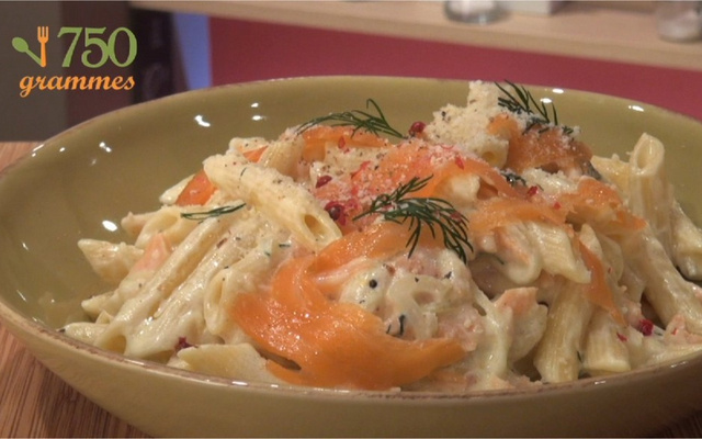 Pâtes au saumon