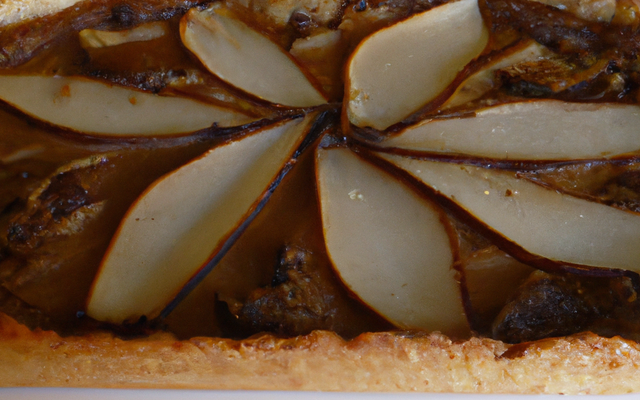 Tarte frangipane poire / chocolat