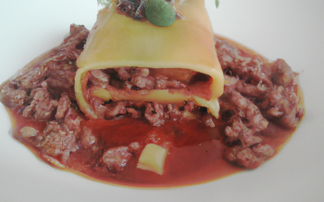 Cannelloni de tartare de bœuf
