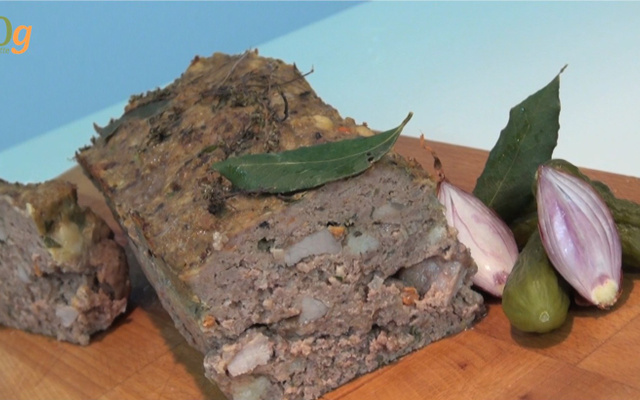 Pain de viande avec lait infusé au thym et laurier