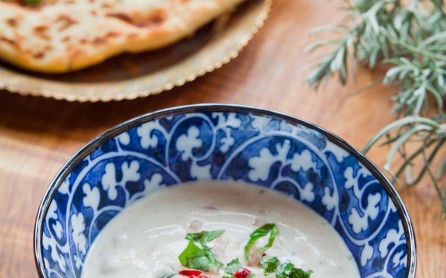 Raita de concombre à l'indienne au yaourt grec