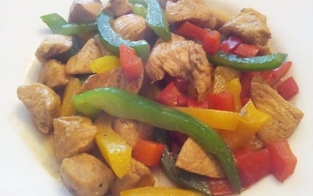 Wok de poulet au miel facile