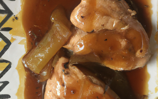 Cuisses de poulet sauce foie gras