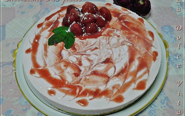 Cheesecake à la fraise, sans cuisson