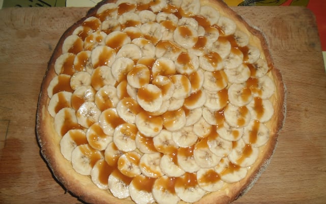 Tarte aux bananes caramélisées