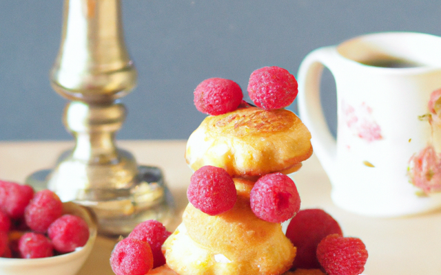 Mini-charlotte roses aux litchis et framboises