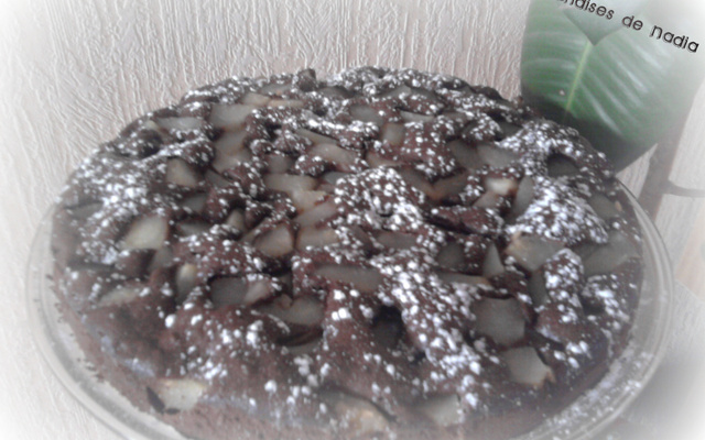 Gâteau choco/poires