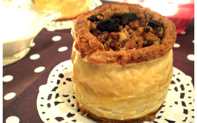 Timbales des rois confiture de lait, pommes & noix