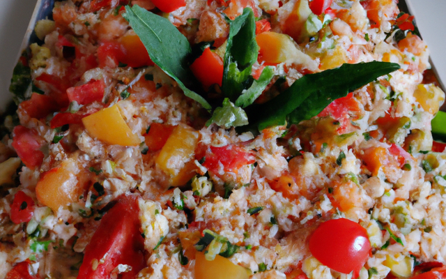 Salade de riz façon taboulé orientale...