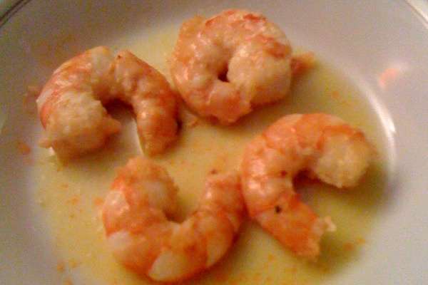 Gambas au beurre d'agrumes