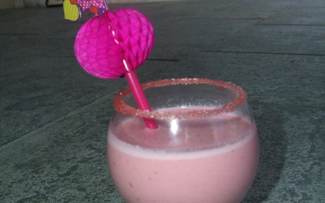 Smoothie fraises amandes