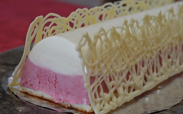 Bûche citron framboise