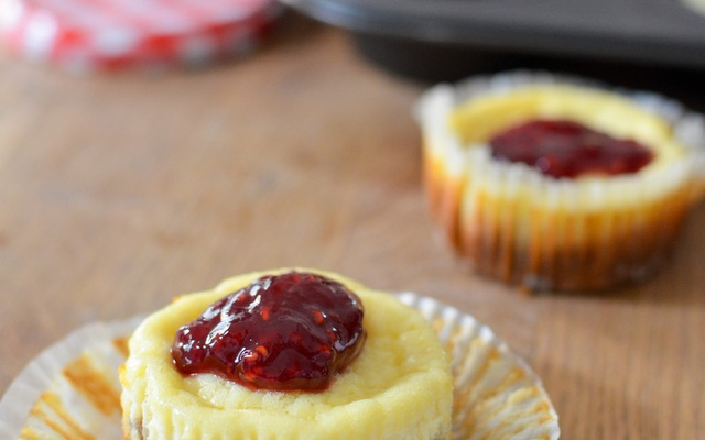 Mini-Cheesecakes à la Confiture de Framboises Bonne Maman