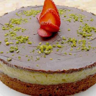 Palet géant au cacao, lemon curd et chocolat