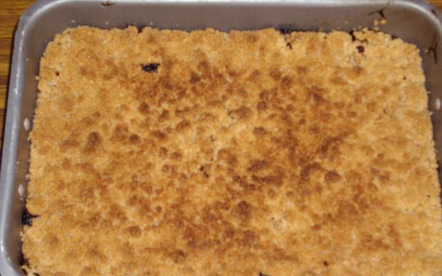 Crumble aux quetsches