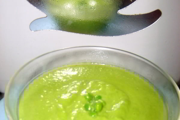 Velouté de petit pois maison