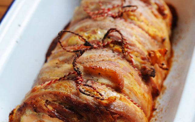 Saumon rôti à la moutarde