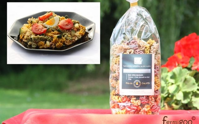 Salade estivale de pâtes au blé tendre