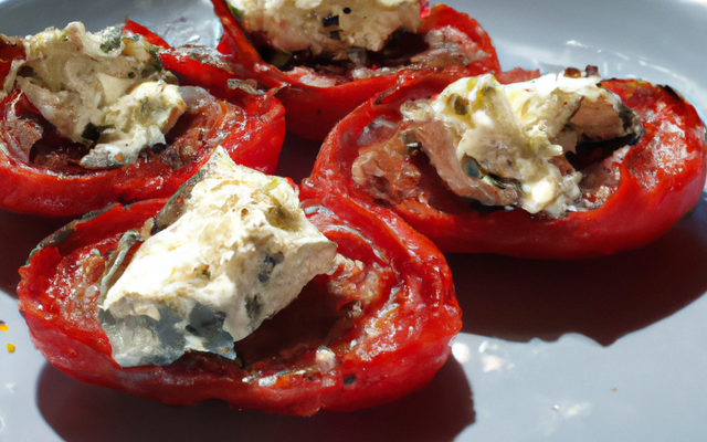Tomates aux anchois et au chèvre
