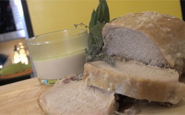 Rôti de porc au lait