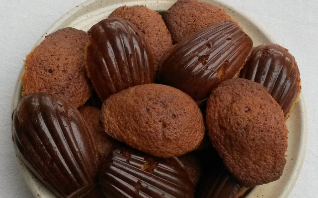 Madeleines vanille-chocolat