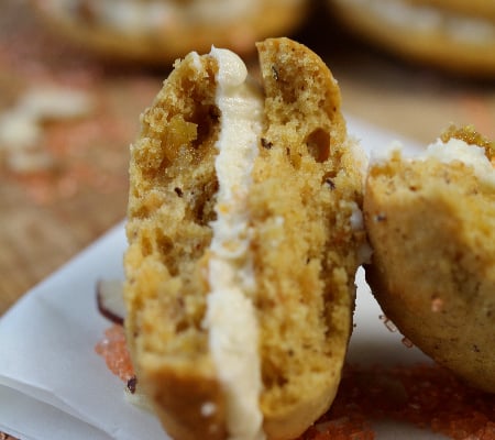 Whoopies façon carot cake