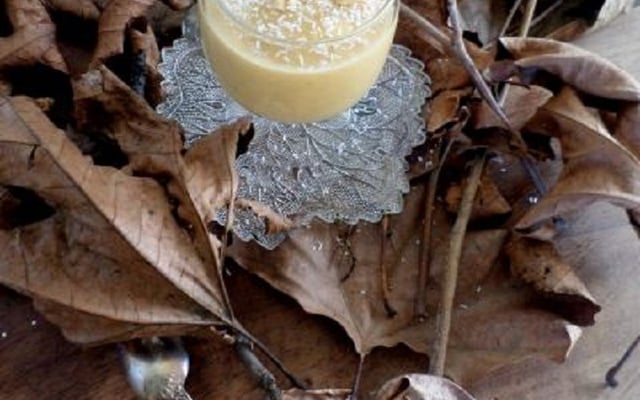 Soupe de potiron saveur cacahuètes et coco