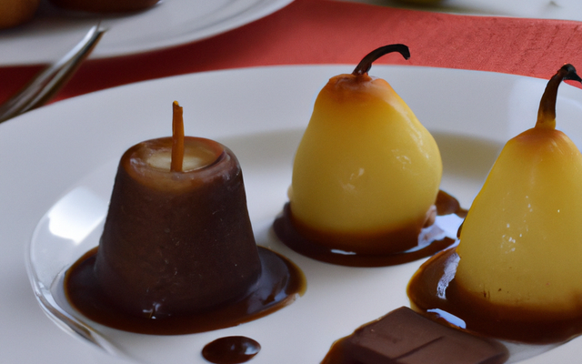 Moelleux tièdes et fondants aux poires et au chocolat