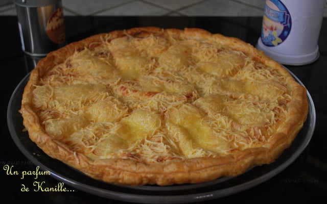 Flamiche au Maroilles et au bacon