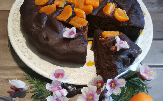 Gâteau choco-abricot de Pâques