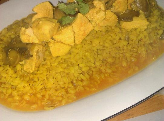 Blé et blancs de poulet