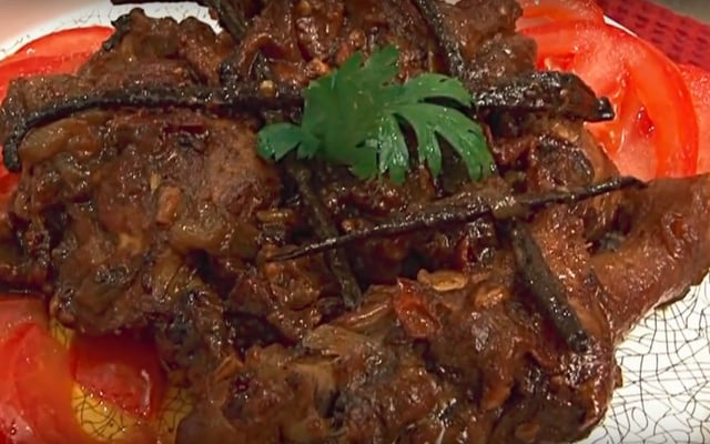 Cari de canard à la vanille