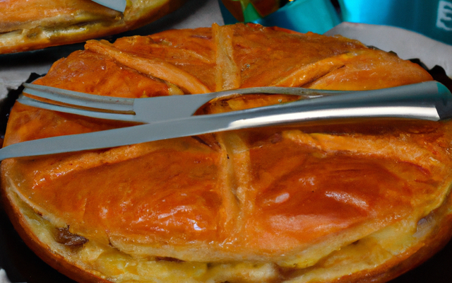 Galette des rois vanillée à la crème frangipane