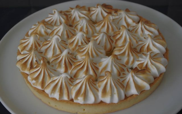 Tarte au citron meringuée à partager