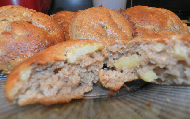 Muffins maison  (pommes et cannelle)