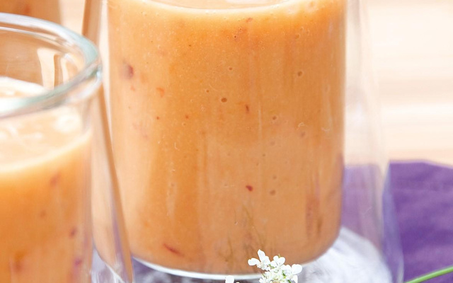 Milkshake abricot-pêche
