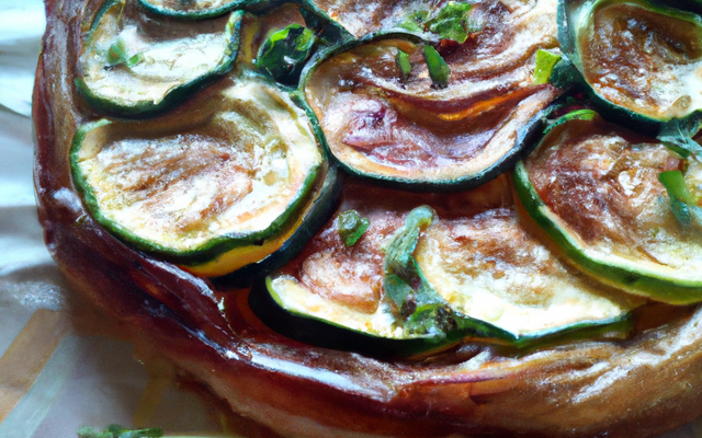 Tarte tatin de courgettes
