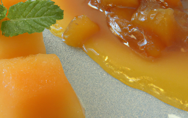 melon à la confiture de vin