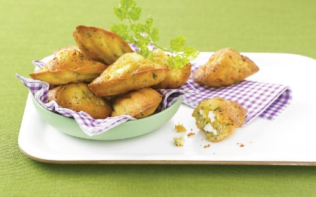 Madeleines aux herbes