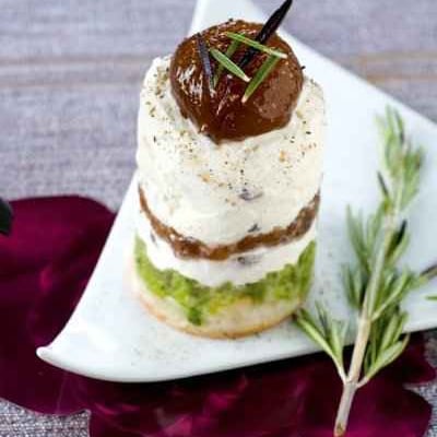 Soufflé glacé aux marrons confits