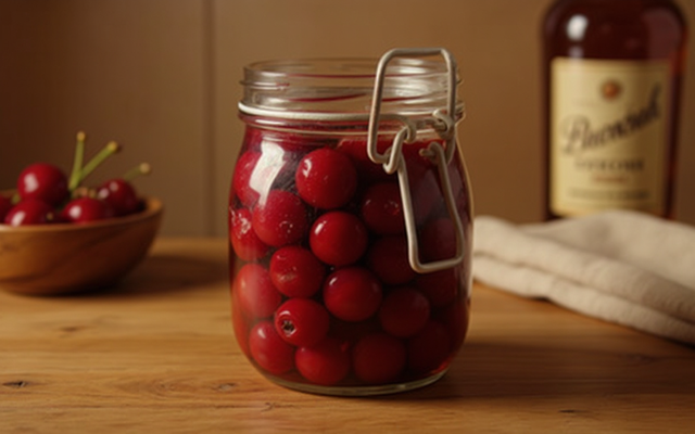 Cerises de ma grand-mère à l'eau de vie façon mon grand père