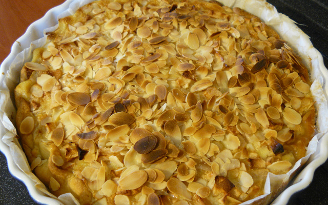 Tarte aux pommes et aux amandes