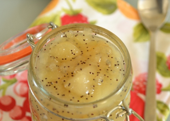 Confiture de poires aux graines de pavot