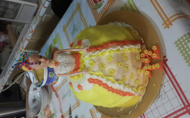 Gâteau anniversaire Barbie